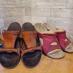 Merrell womens sandals sz 7 2 pair
